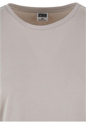 T-shirt för dam med förlängt axelparti – molnfärg