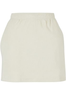 Minikjol dam i palewhite bomullsfrotté loose fit – UC