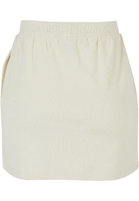 Minikjol dam i palewhite bomullsfrotté loose fit – UC