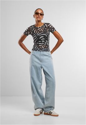 T-shirt för dam AOP Mesh – blackleaf