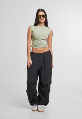 Topp för dam med croppad wrap-modell – softsalvia
