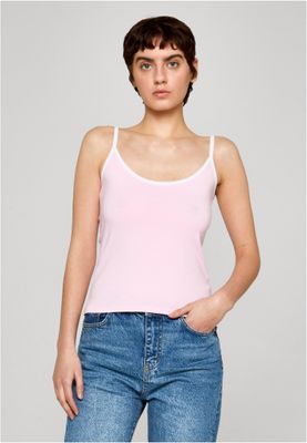 Topp för dam 2-pack med kontrastdetaljer – vit/svart/vit/svart