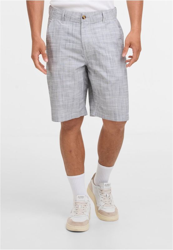 Shorts för herr i bomullsjersey med structured Skater – svart/vit
