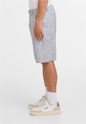 Shorts för herr i bomullsjersey med structured Skater – svart/vit
