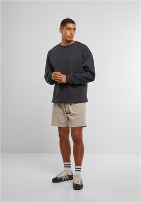 Shorts för herr i bomullsjersey med heavy Pintuck – molnfärg