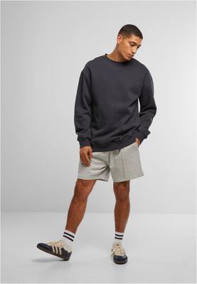 Shorts för herr i bomullsjersey med heavy – ljus asfaltgrå