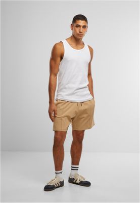 Shorts för herr i bomullsjersey med heavy Pintuck – unionbeige