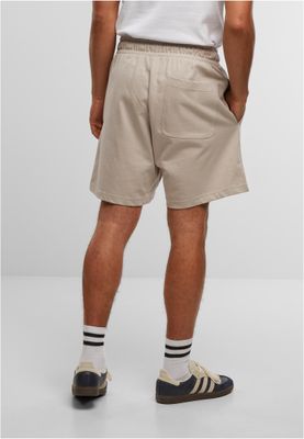 Shorts för herr i bomullsjersey med heavy Pintuck – molnfärg