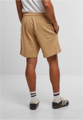 Shorts för herr i bomullsjersey med heavy Pintuck – unionbeige