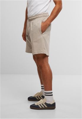 Shorts för herr i bomullsjersey med heavy Pintuck – molnfärg