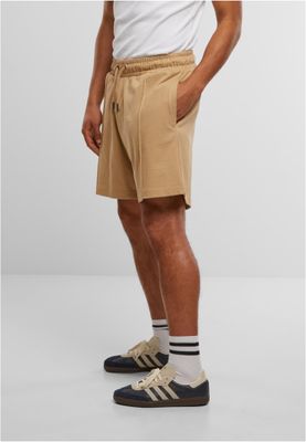 Shorts för herr i bomullsjersey med heavy Pintuck – unionbeige