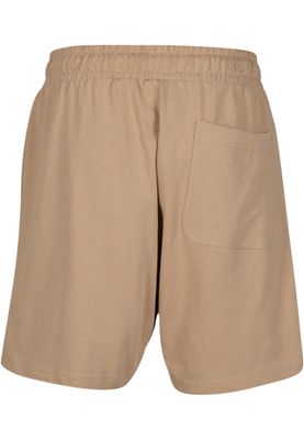 Shorts för herr i bomullsjersey med heavy Pintuck – unionbeige
