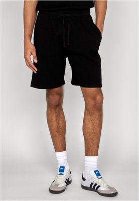 Shorts för herr med dragsko thermal Waffle – svart