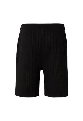 Shorts för herr med dragsko thermal Waffle – svart