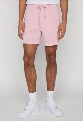 Mjukisshorts herr i ljusrosa bomullsfrotté med dragsko – uc men