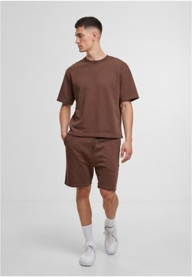 Mjukisshorts herr i chokladbrun bomullsfrotté med dragsko – uc men