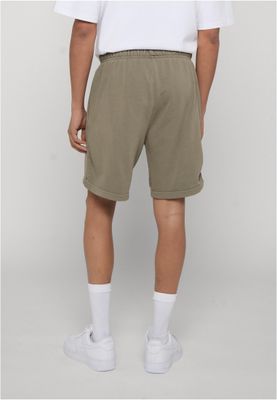 Mjukisshorts herr i paleolive bomullsfrotté med dragsko – uc men