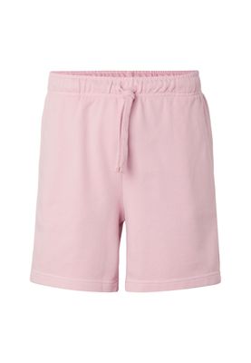Mjukisshorts herr i ljusrosa bomullsfrotté med dragsko – uc men
