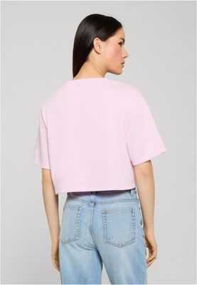 T-shirt för dam med croppad modell – blushedrose