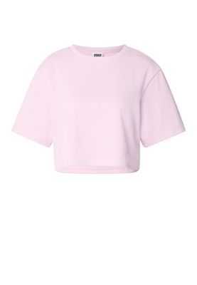 T-shirt för dam med croppad modell – blushedrose