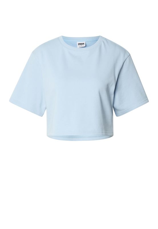 T-shirt för dam med croppad modell – frysblå
