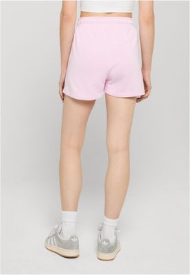 Mjukisshorts dam i blushedrose bomullsfrotté med dragsko – UC