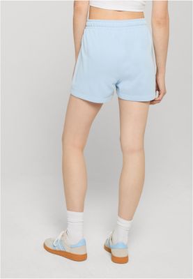 Mjukisshorts dam i freezeblue bomullsfrotté med dragsko – UC