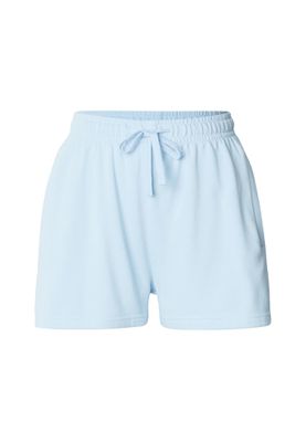 Mjukisshorts dam i freezeblue bomullsfrotté med dragsko – UC