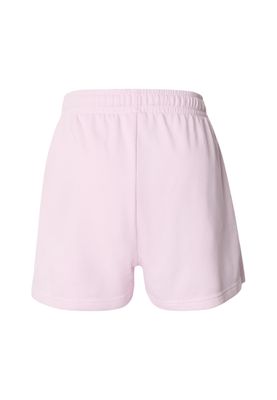 Mjukisshorts dam i blushedrose bomullsfrotté med dragsko – UC
