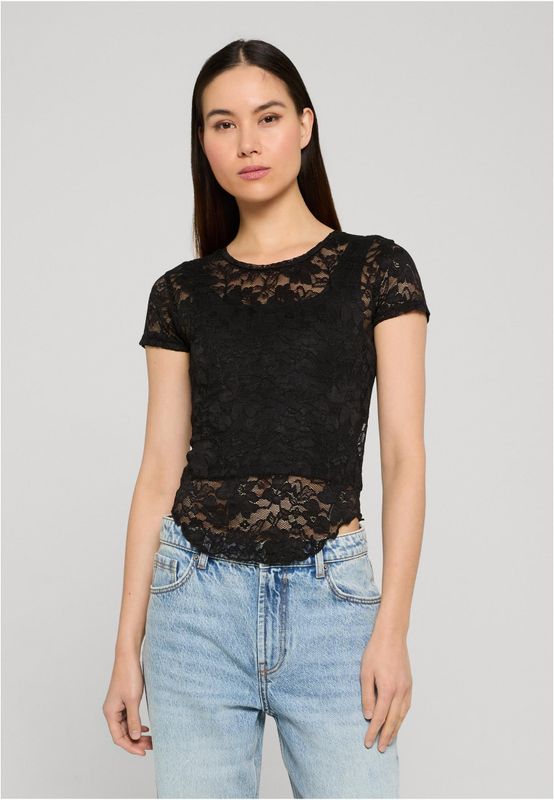 T-shirt dam i svart – UC