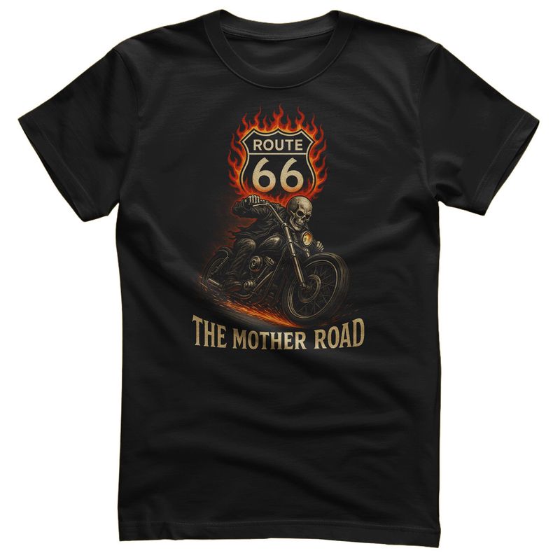 Route 66 Mother Road T-shirt i svart