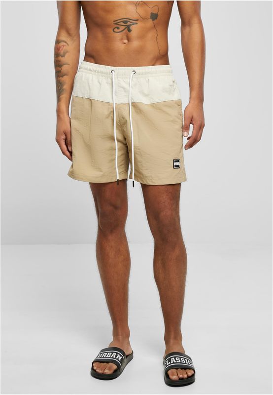 Badshorts herr i unionbeige/softseagrass mesh – UC