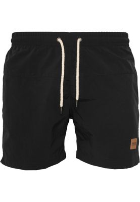 Badshorts herr i vintageblue+svart mesh – UC med dragkedja