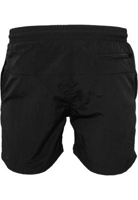 Badshorts herr i vintageblue+svart mesh – UC med dragkedja