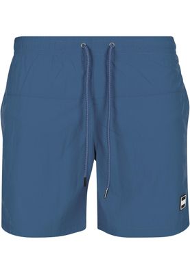 Badshorts herr i vintageblue+svart mesh – UC med dragkedja