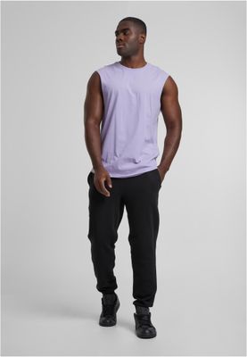Ärmlös T-shirt herr i dustylilac bomull – UC