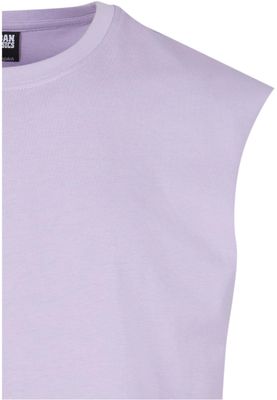 Ärmlös T-shirt herr i dustylilac bomull – UC