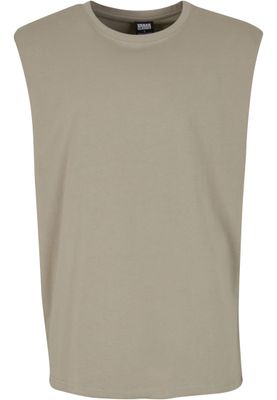 Ärmlös T-shirt herr i paleolive bomull – UC