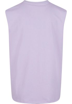 Ärmlös T-shirt herr i dustylilac bomull – UC