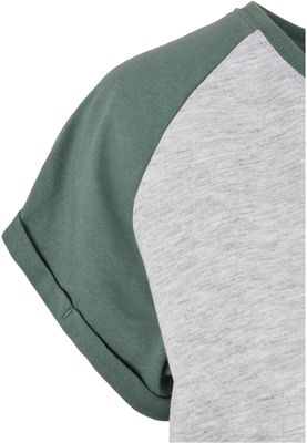 T-shirt för dam i bomullsjersey med contrast Raglan – light m.fl.