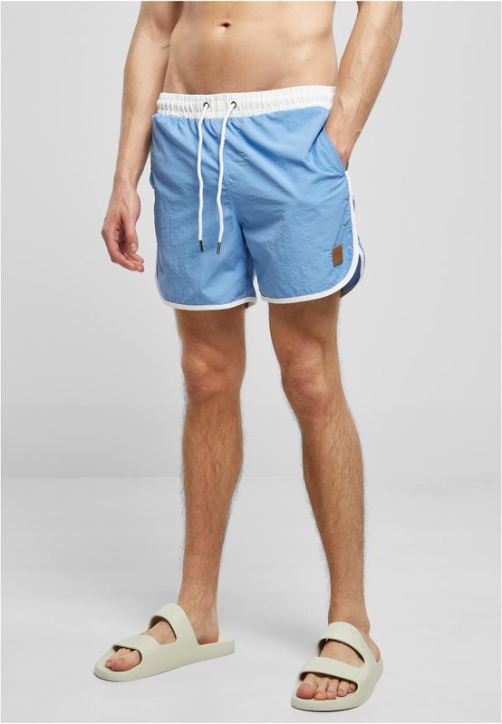 Badshorts herr i vit/horizonblue mesh – UC