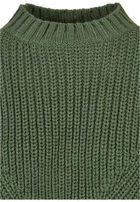 Stickad tröja dam i salvia oversize – UC