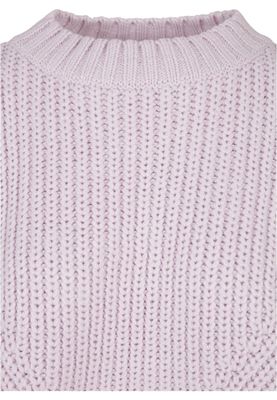 Stickad tröja dam i softlilac oversize – UC