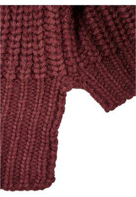Stickad tröja dam i cherry oversize – UC