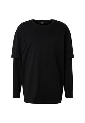 T-shirt herr i svart/svart bomull oversize – UC