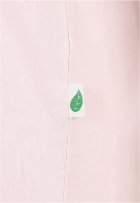 T-shirt för dam i bomullsjersey med förlängt axelparti – rosa