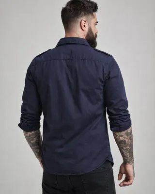 Luis Vintage skjorte - navy