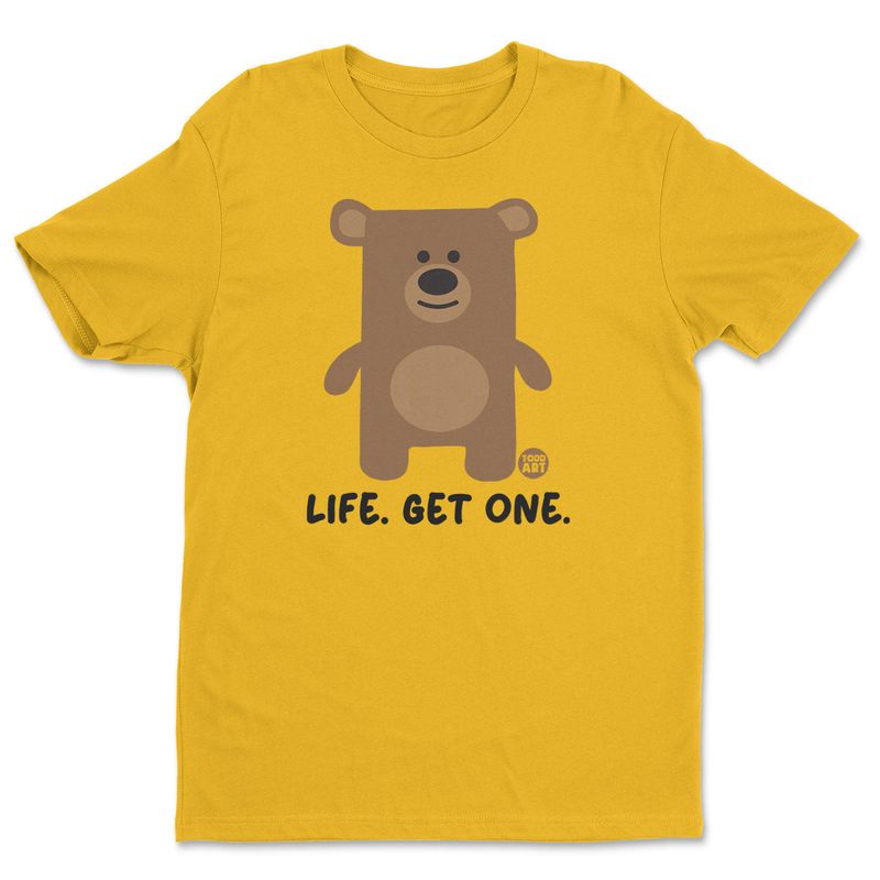 Life. Get One Don't Care Bear T-shirt i gold