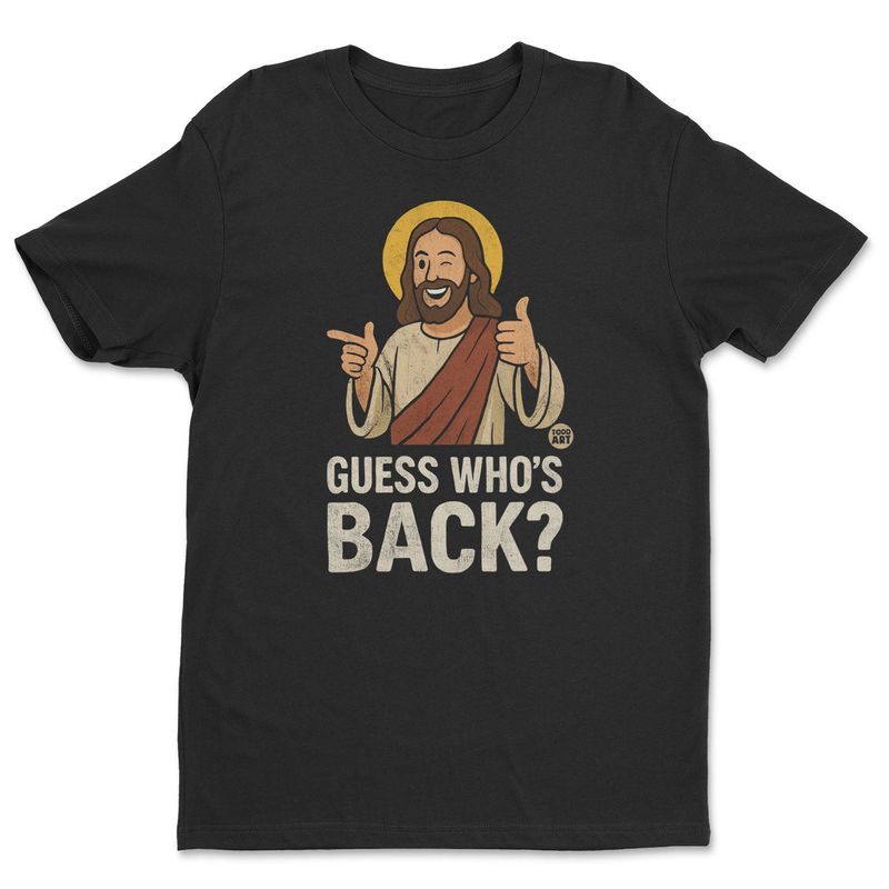 Guess Who' Back Toddart T-shirt i svart