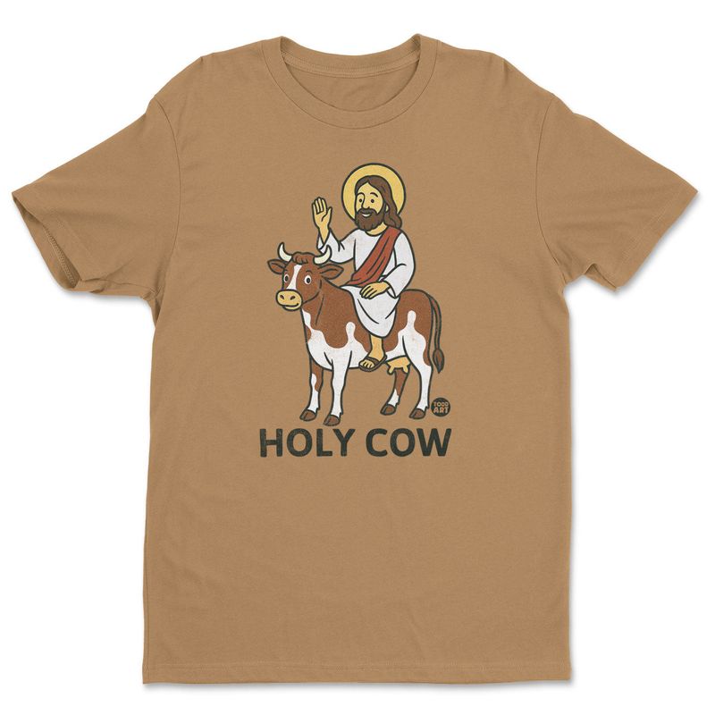 Holy Cow Toddart T-shirt i oldgold